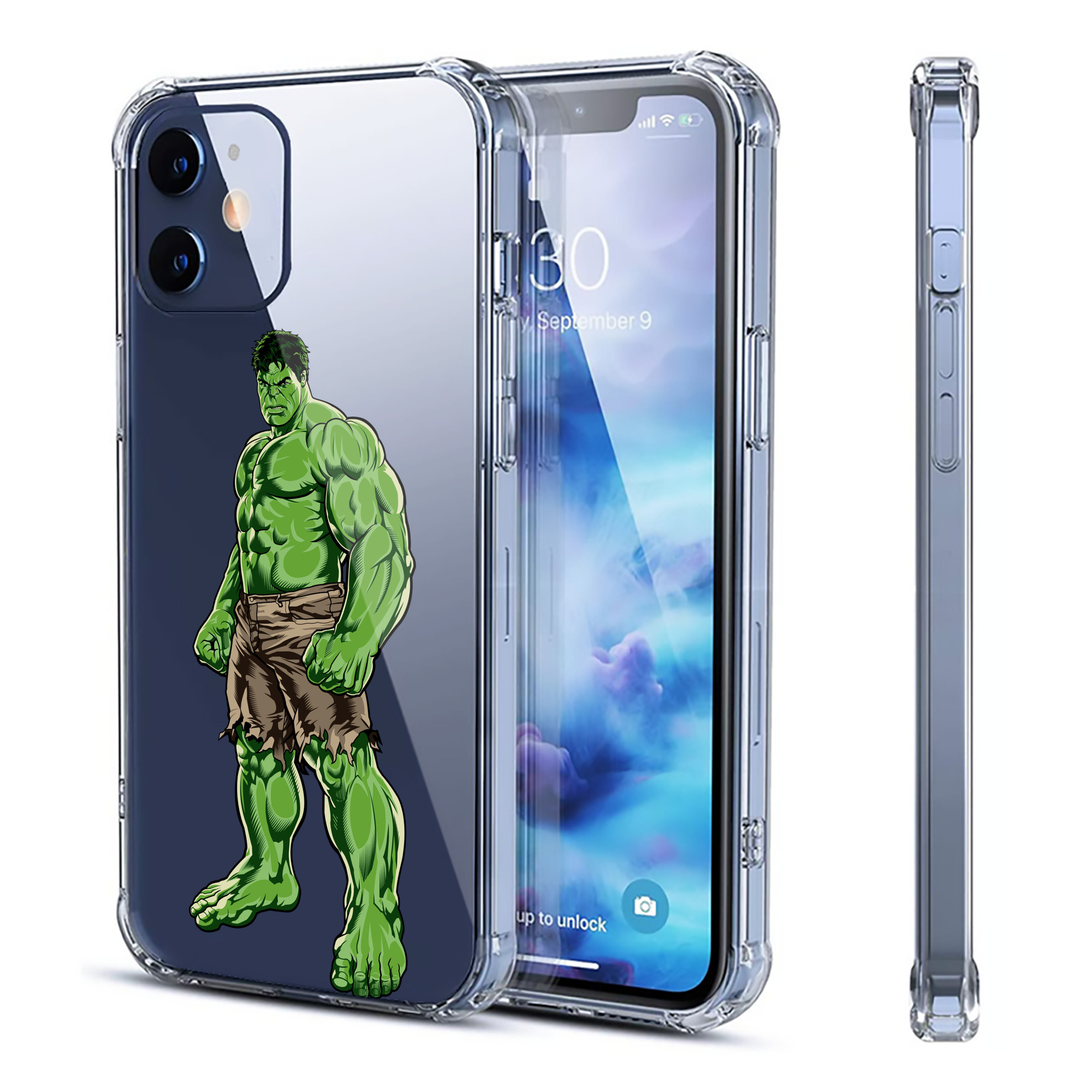 （画像用） アベンジャーズ The Avengers 【iPhone 12シリーズ対応】透明スマホケース（クリアソフトケース）
